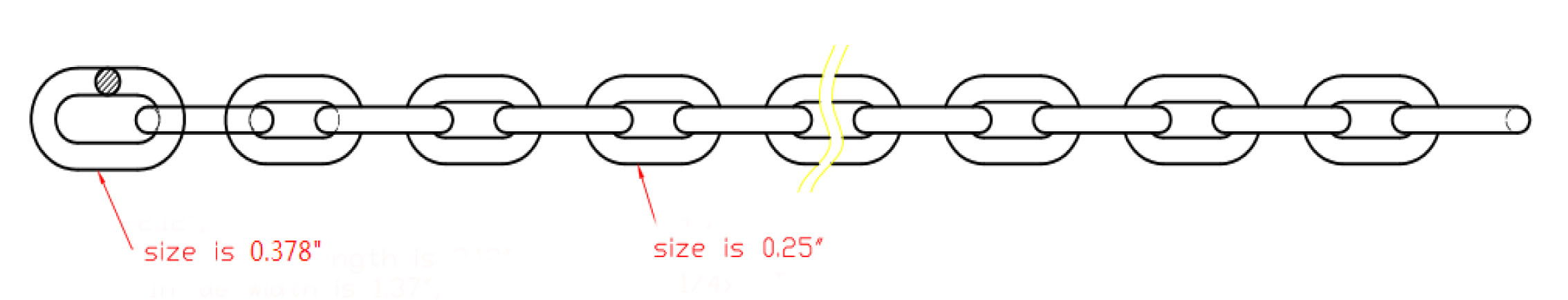 3/8 inch Log Wrapper x 24 FT c/w 2&6FT Chain | Wesco Industries